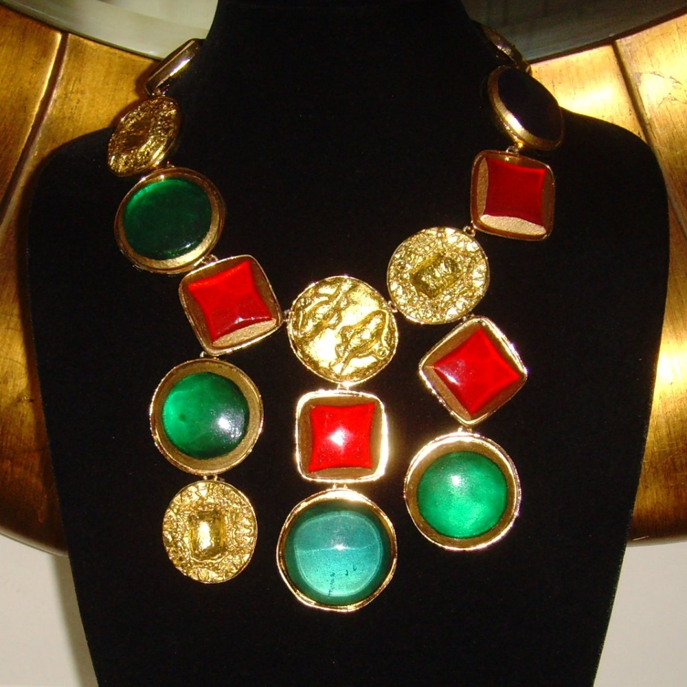 Kenneth J Lane (Kjl) Statement Bib Necklace - image 1